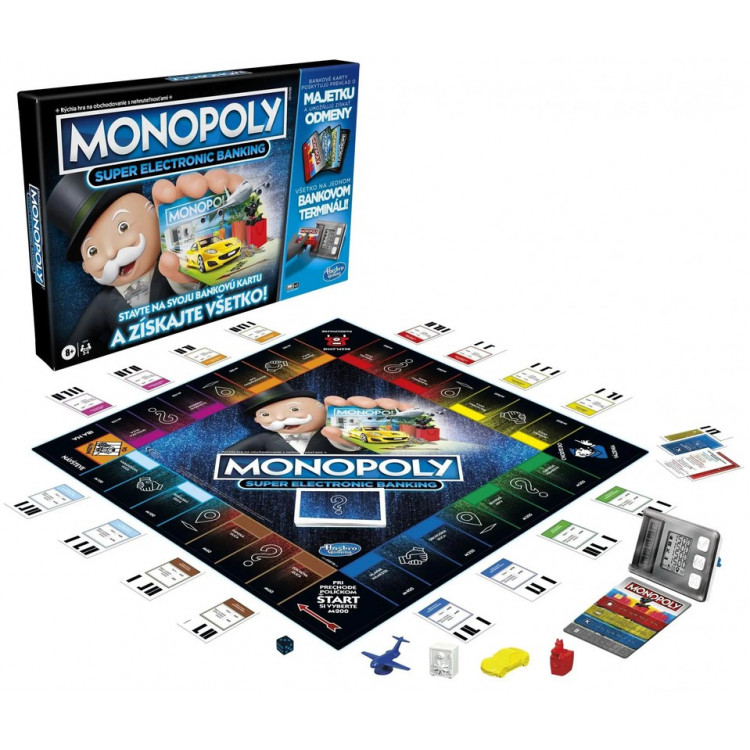 Spoločenská hra Monopoly – elektronické bankovníctvo